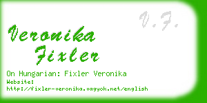 veronika fixler business card
